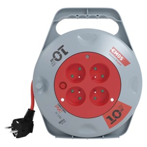 Emos  Przedłużacz zwijany 4G 10m 3x1mm2  | P19410N