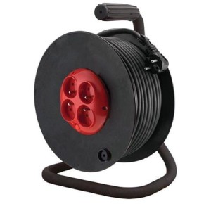 Elgotech Przedłużacz bębnowy 4xz/o guma 3x1.5 50mb | PZB-40-50G