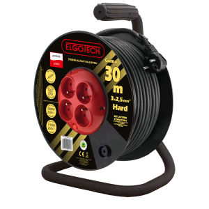 Elgotech Przedłużacz bębnowy 4xz/o OW 3x2,5 20mb | PZB-40-20G/2,5