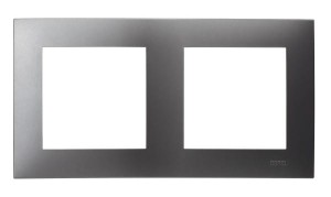 Ospel Szafir R-2Z/70 Ramka podwójna szara