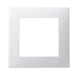 Ospel seria Szafir Ramka pojedyncza kolor biały  | R-1Z/00