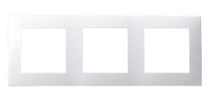 Ospel seria Szafir Ramka potrójna kolor biały  | R-3Z/00
