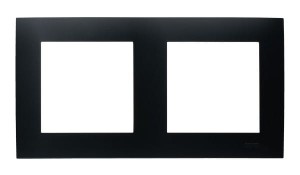 Ospel Szafir Ramka podwójna czarny | R-2Z/33