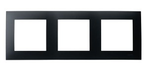 Ospel Szafir Ramka podwójna czarny | R-3Z/33
