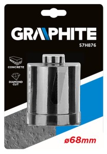 Graphite Otwornica diamentowa 68x8x75mm  57H876