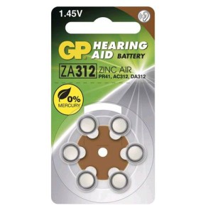 GP Bateria cynkowo-powietrzna ZA312 1.45V2024-04-21 22:32:27 | ZA312-D6