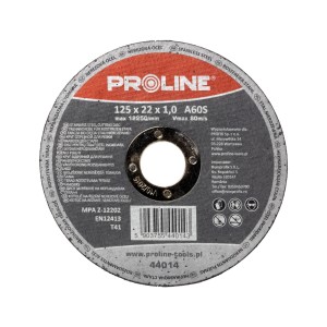 Proline Tarcze do cięcia stali kwa T41,125x1.0 x222024-04-22 07:09:21 | 44014P