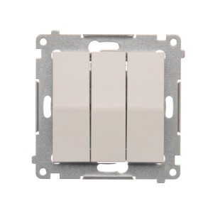 Łącznik potrójny (moduł) 10AX, 250V~, szybkozłącza; biały | DW31.01/11