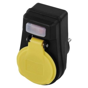 Emos GNIAZDO IP44 Z WYŁACZNIKIEM | P00271