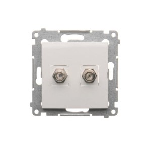 Gniazdo "F" DASF2.01/11 podw. moduł białe