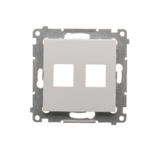 Pokrywa telein. 2x.mod.biały DKP2.01/11