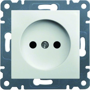 Hager Gniazdo wtyczkowe b/uz.biały  WL1010