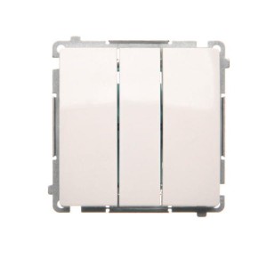 Simon Basic Przycisk potrójny biały moduł | BMP31.01/11