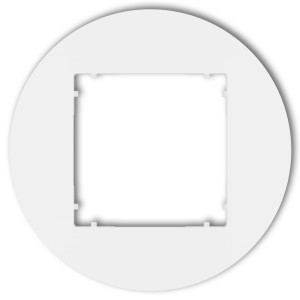 Karik Mini Deco Ramka 1-krotna okrągła biała | MRTO-1