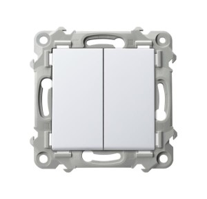 Ospel seria Szafir Łącznik podwójny krzyżowy biały  | ŁP-19Z/m/00