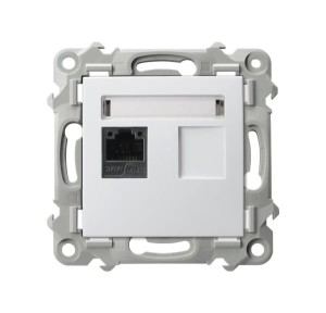 OSPEL SZAFIR GPK-1Z/K/M/00 GNIAZDO KOMPUTEROWE POJEDYNCZE KAT. 5E | GPK-1Z/K/m/00