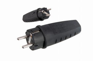 PAWBOL Wtyczka gum.przen.16A/250V IP44  D.3158L