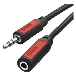 Emos SM5102-3,5mm ST/M-3,5mm ST/F 2,5m  czarny