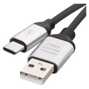 Emos Przewód USB 2,0 A/M-C/M 1M czarny SM7025BL