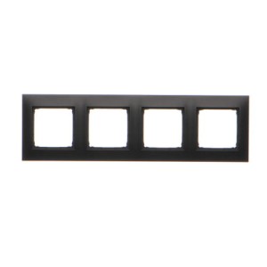 Ramka 4-krotna DR4/49 czarny mat