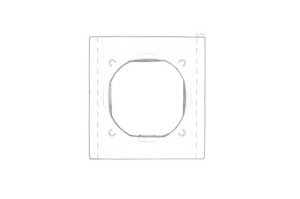Uszczelka IP44 do ramki 1x    DU1