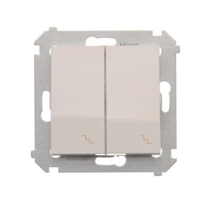Łącz.sch.2x podśw.śr. DW6/2L.01/11