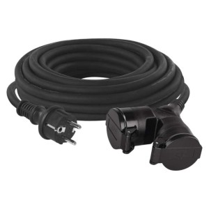 Emos Przedłużacz 2G 10m 1,5mm guma  P0601