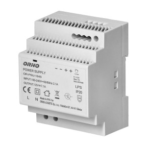 Zasilacz na szynę DIN 12VDC, 7A, 84W, szerokość 4 moduły | OR-PSU-1645
