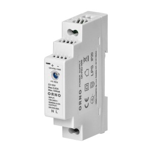 Zasilacz na szynę DIN 24VDC, 0,63A, 15W, szerokość 1 moduł | OR-PSU-1646