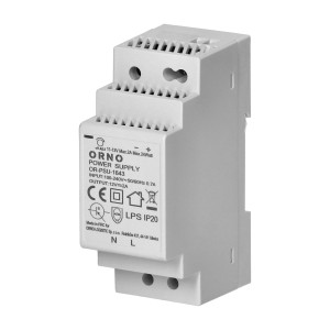 ORNO Zasilacz na szynę DIN 12V DC 2A 24W | OR-PSU-1643