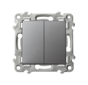 Ospel Szafir ŁP-2Z/m/70 Łącznik dwugrupowy świecznikowy szary