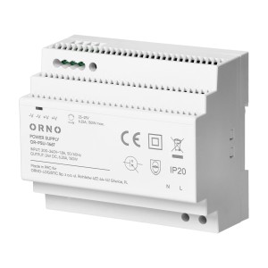 ORNO Zasilacz na szynę DIN 24V DC 6,25A 150W | OR-PSU-1667