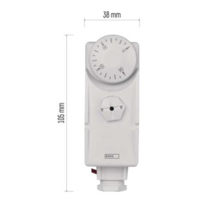 Termostat przylgowy, czujnik, kapilara, P5682