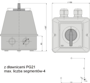Łącznik LUK 63-13 w obud. 0-1    926313