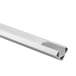 EcoLight profil R02 narożny anodowany +klosz mleczny 2m EC20621