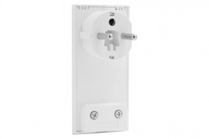 Wtyczka kątowa 230V kątowa płaska  Uni-Schuko CLOCK  BIAŁY | 80065