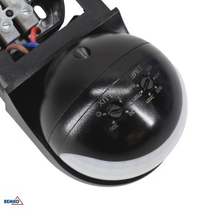 Bemko Czujnik Ruchu 800W 180* czar.  B50-SES12BL-A