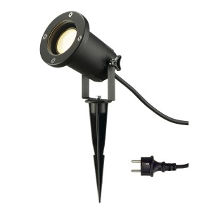 NAUTILUS SPIKE XL, czarny, GU10 max. 11W, wraz z 1,5m przewod z wtyczka | 227410