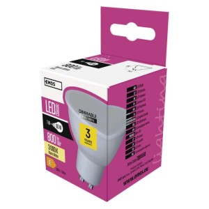 EMOS LED CLS MR16 DIM 7W(60W) 800 lm GU10 WW | ZQ8155D
