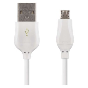 Emos USB 2,0 A/M - micro B/M 1m biały  SM7004W