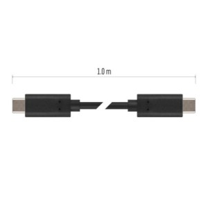 EMOS USB PRZEWÓD 2.0 C/M-C/M 1M CZARNY 100 W | SM7028BL