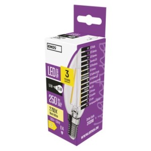 Emos LED FLM CANDLE 1,8W(25W) 250lm E14 WW | ZF3200