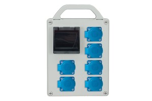 Pawbol Rozdzielnica przenośna R‑BOX 240R 4S 6x250V, puste okno IP44 B.1721R