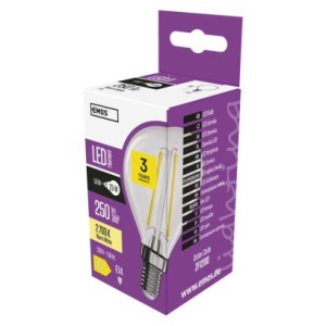 EMOS LED FLM MINI GL 1,8W(25W) 250lm E14 WW  | ZF1200