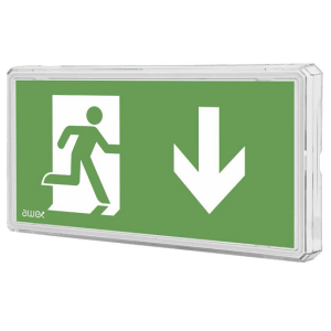 Oprawa EXIT S IP65 LED 1W 3h dwuzad. p/t biała | ETS/1W/C/3/SA/PT/WH