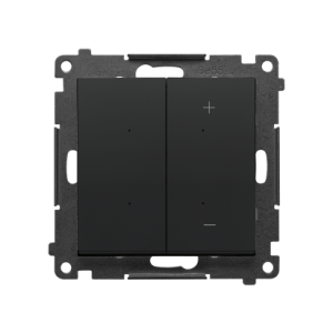 Simon55 Sterownik przyciskowy oświetleniowy [Wi-Fi] - SWITCH D, 2x5 A, 230V, (moduł), czarny  | TESW1W.01/149