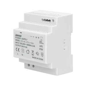 Zasilacz na szynę DIN 24VDC, 4A, 100W, szerokość 4 moduły | OR-PSU-1649