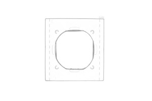 Uszczelka IP44 do ramki 1x    DU1