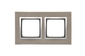 Ramka 2x DRN2/96  beton MOKRA ROBOTA