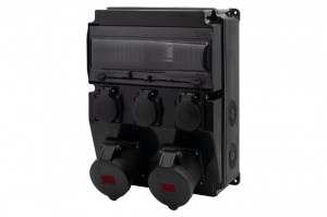 Rozdzielnica CAJA 12M SCENIC - gniazda proste 16A 5p, 32A 5p, 3x230V | F3.2683